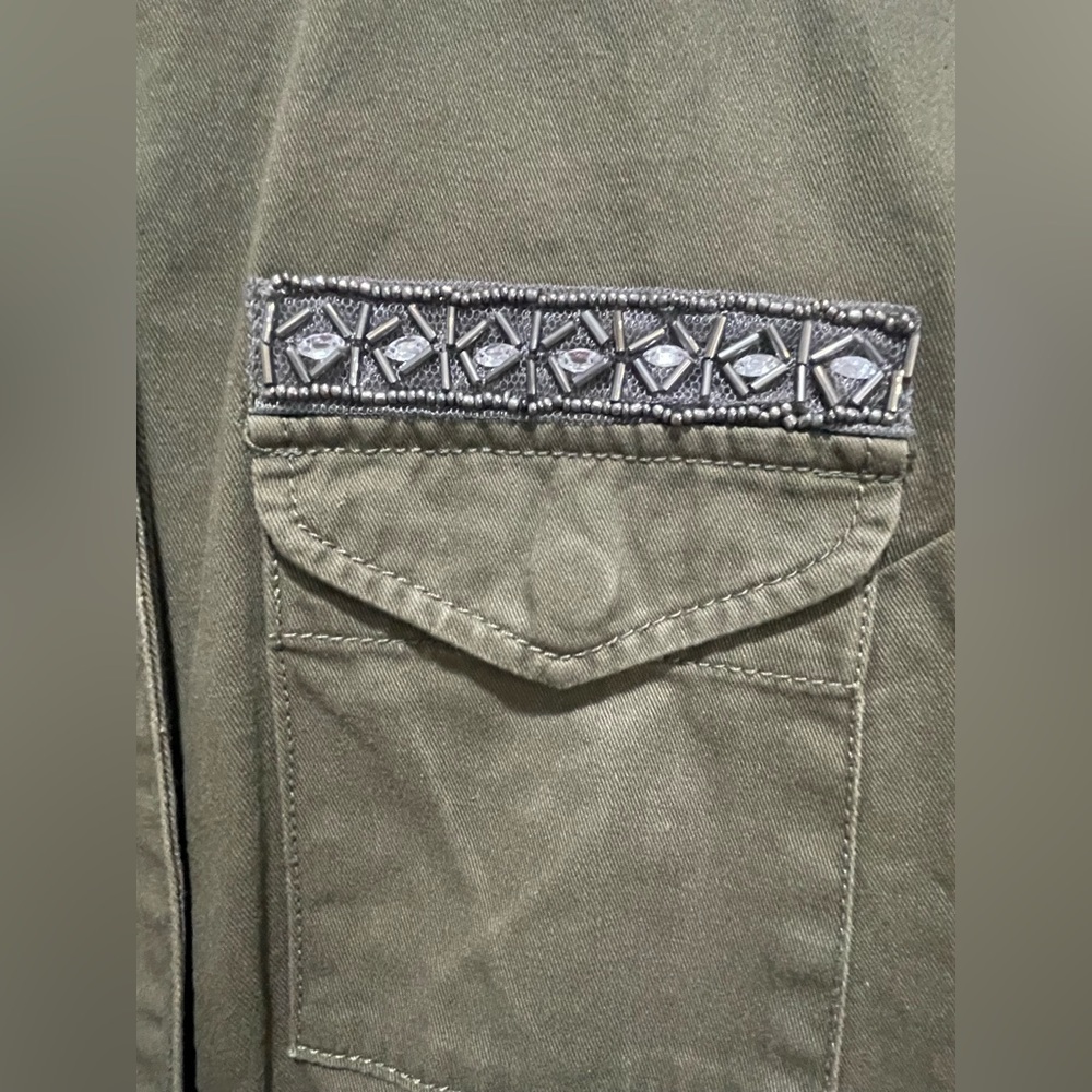 Romeo and Juliet couture Beaded Embellished Military Style jacket Size Small - Picture 3 of 6